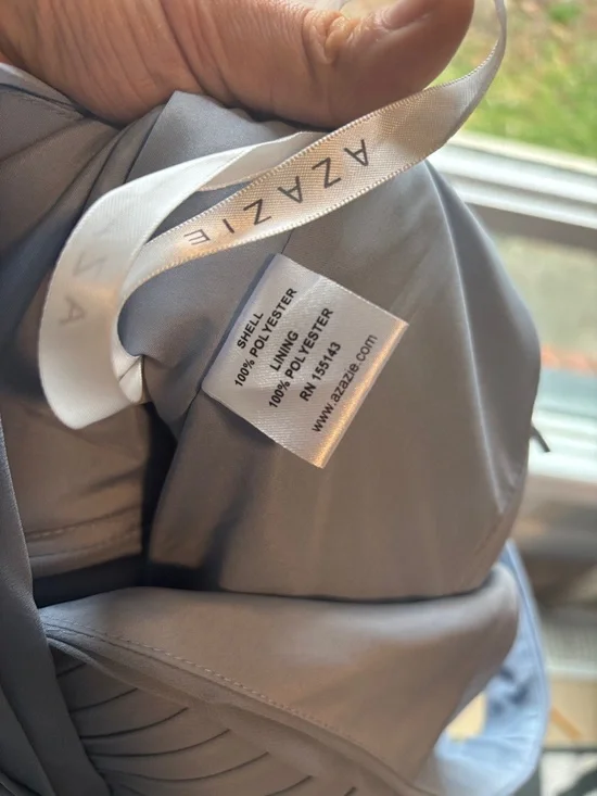 Flora Azazie Twilight Chiffon A-Line Bridesmaid Dress Size 10 β¨ New with Tag - Picture 16 of 16